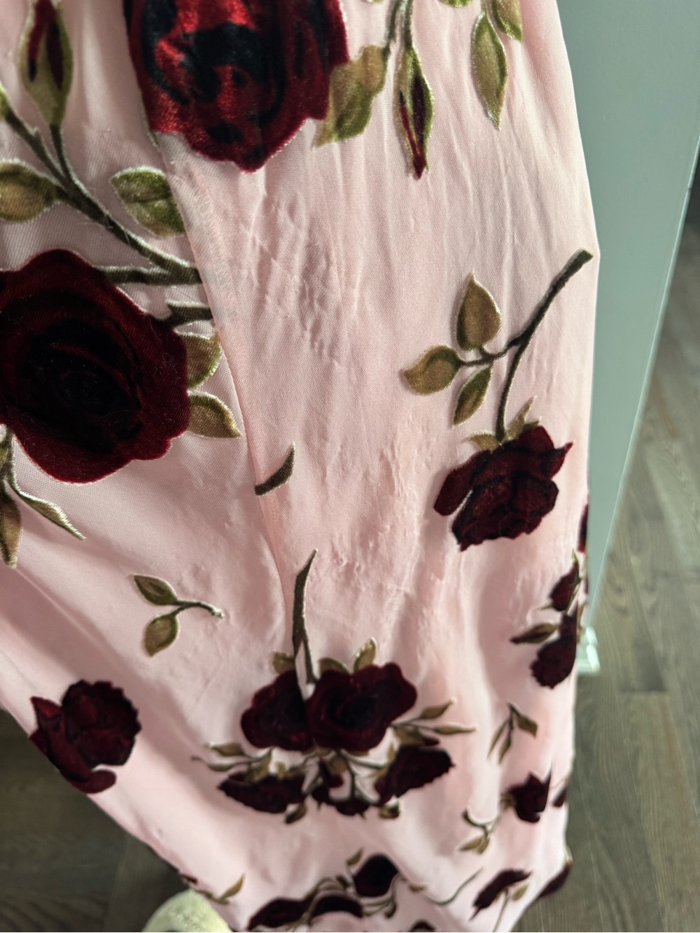 For Love & Lemons Pink Floral Backless Halter Maxi Dress - Picture 6 of 8